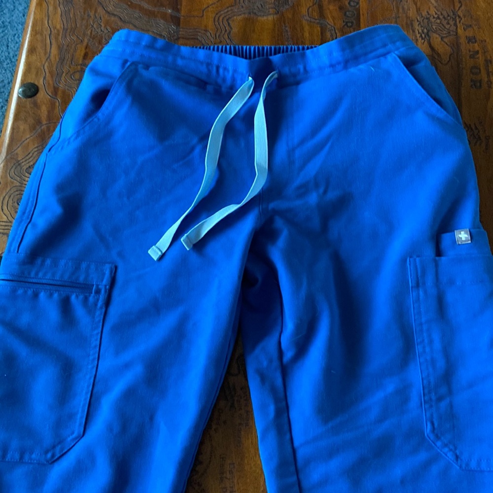 Figs Royal Blue Scrub Pants XS